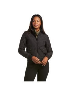 Dámské Bundy Ariat Atlas Bomber Černé | FGWOL-5016