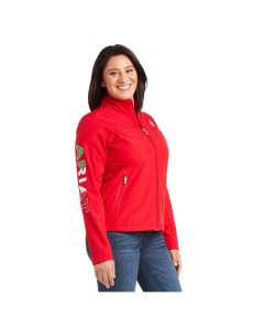 Dámské Bundy Ariat Classic Team Softshell MEXICO Červené | MAEBY-6087