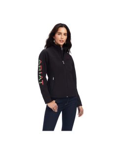 Dámské Bundy Ariat Rosas Team Softshell Černé | NFUDL-9732