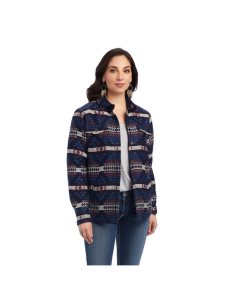 Dámské Bundy Ariat Shacket Shirt Blankyt | JRCIN-1389