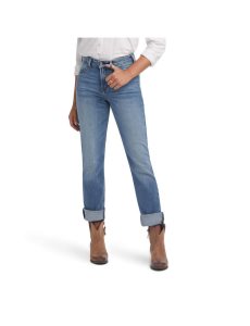 Dámské Džíny Ariat Premium High Rise Stretch Rovný Blankyt | IAWCS-8705