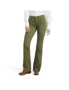 Dámské Džíny Ariat Slim Trouser Ella Široké Leg Zelene | SHJYB-2650