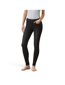 Dámské Kalhoty Ariat Halo B Denim Full Seat Breech Černé | JTMLZ-4210