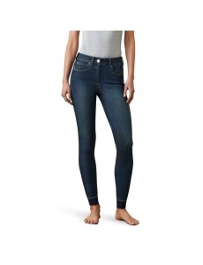 Dámské Kalhoty Ariat Halo Denim Knee Patch Breech Blankyt | GAMBE-3567