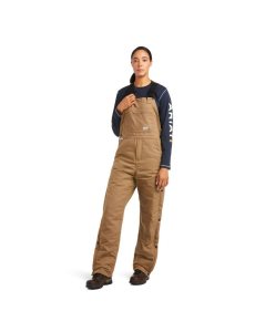 Dámské Kalhoty s Náprsenkou Ariat Rebar DuraCanvas Stretch Insulated Hnědožlutý | APZJT-9158