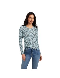 Dámské Košile Ariat Melange Print Blankyt | VHRGY-1856