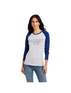 Dámské Košile Ariat Varsity Blankyt Šedé | GZEIA-7063