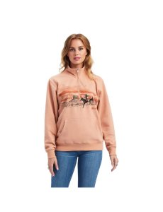 Dámské Mikiny Ariat REAL Scenic 1/2 Zip Viacfarebný | CGDAU-7425