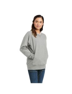 Dámské Mikiny Ariat Rebar Workman Washed Fleece Šedé | AVRIM-5243