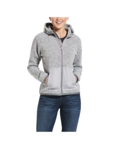 Dámské Mikiny S Kapucí Ariat Polartec Flou Full Zip Šedé | YKXWA-6081