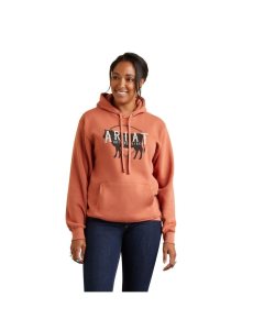 Dámské Mikiny S Kapucí Ariat REAL Branded Logo Viacfarebný | YOANH-6839