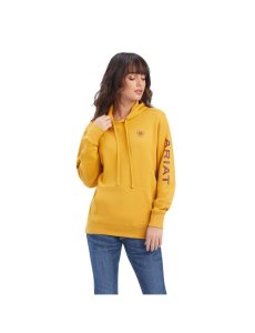 Dámské Mikiny S Kapucí Ariat REAL Classic Arm Logo Zlaté | GXBKJ-4751