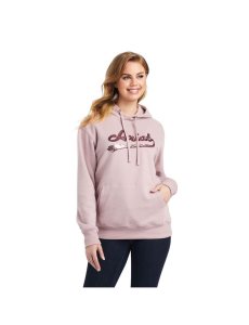 Dámské Mikiny S Kapucí Ariat REAL Sequin Logo Růžové | NVFTH-7936