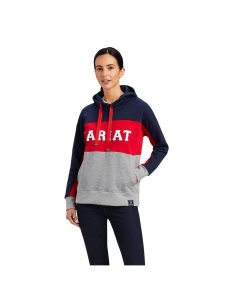 Dámské Mikiny S Kapucí Ariat Rabere Team Tmavě Blankyt | HGMDZ-7302