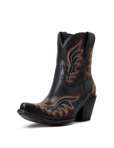 Dámské Nízké Kozačky Ariat Chandler Western Černé | OSBAL-2180
