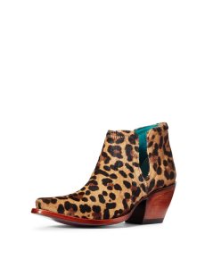 Dámské Nízké Kozačky Ariat Dixon Haircalf Western Leopard | NTBIF-6238