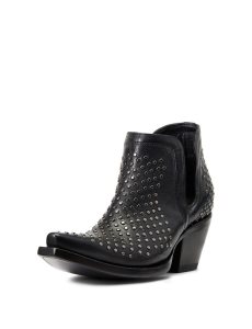 Dámské Nízké Kozačky Ariat Dixon Studs Western Černé | QGNSY-3840