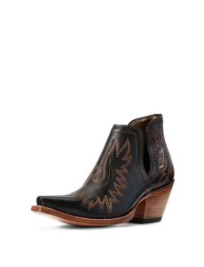Dámské Nízké Kozačky Ariat Dixon Western Černé | IJAQL-0124