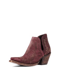 Dámské Nízké Kozačky Ariat Dixon Western Červené | POWCY-7298