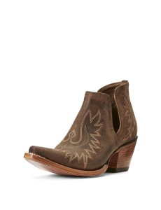 Dámské Nízké Kozačky Ariat Dixon Western Hnědé | TENOJ-5824