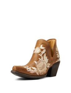 Dámské Nízké Kozačky Ariat Encore Rose Western Hnědé | SIKLH-2019
