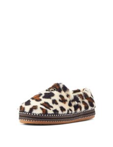 Dámské Pantofle Ariat Snuggle Krém Leopard | WXFJO-3912