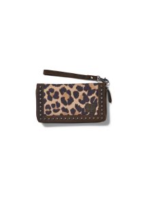 Dámské Peněženky Ariat Clutch Cheetah Hnědé | HRDPK-9085