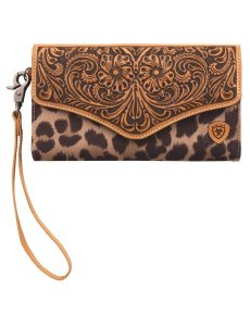 Dámské Peněženky Ariat Leopard clutch Hnědé | FZNLX-5907