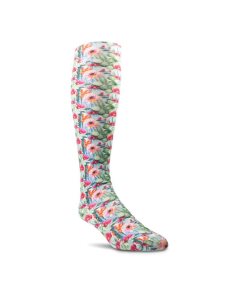 Dámské Ponožky Ariat Floral Watercolor Knee High Zelene | AJQRT-0457