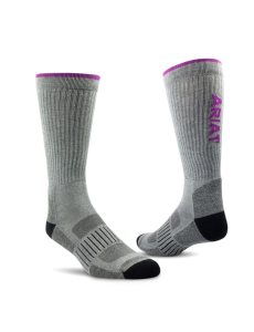 Dámské Ponožky Ariat High Performance Crew Tek Pracovní 2PCS Šedé | EQDIU-6953