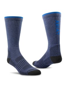 Dámské Ponožky Ariat High Performance Crew Tek Pracovní 2PCS Tmavě Blankyt | ETLNA-1804