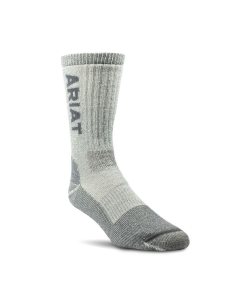 Dámské Ponožky Ariat Midweight Merino Vlna Blend Steel Špicí Pracovní Šedé | EJHDG-1795