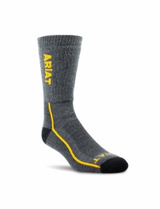 Dámské Ponožky Ariat Midweight Merino Vlna Performance Pracovní Šedé | FKBGW-5768