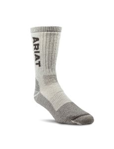 Dámské Ponožky Ariat Midweight Merino Vlna Blend Steel Špicí Pracovní Hnědé | HVXIZ-3451
