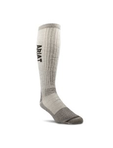 Dámské Ponožky Ariat Midweight Merino Vlna Blend Over The Calf Steel Špicí Pracovní Hnědé | KUSNB-26