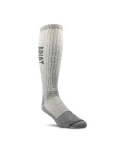 Dámské Ponožky Ariat Midweight Merino Vlna Blend Over The Calf Steel Špicí Pracovní Šedé | ZCUMJ-257