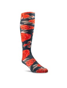 Dámské Ponožky Ariat Red Roses Knee High Růžové | KAUXN-9510