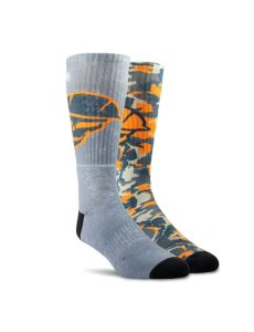 Dámské Ponožky Ariat Roughneck Grafická Crew Pracovní 2PCS Oranžové | QNEXZ-1368