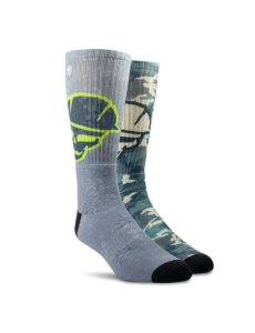 Dámské Ponožky Ariat Roughneck Grafická Crew Pracovní 2PCS Šedé Zelene | THMIA-0412