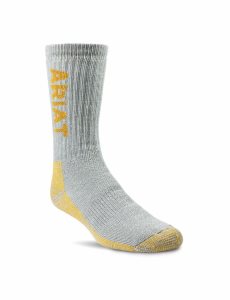 Dámské Ponožky Ariat Ultimate Thermal Vlna Blend Pracovní 2PCS Šedé Oranžové | HZGVL-8613