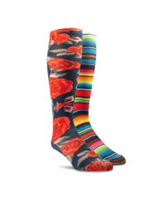 Dámské Ponožky Ariat Western Beauty Knee High 2PCS Růžové | NOBEK-7413