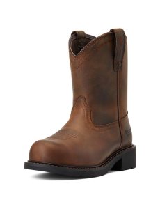 Dámské Pracovní Boty Ariat Fatbaby Pull-On Steel Špicí Hnědé | RWCTL-6592