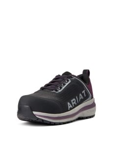 Dámské Pracovní Boty Ariat Outpace Composite Špicí Bezpečnostní Shoe Šedé Fialové | NCVQG-8094