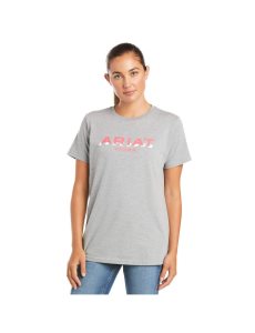 Dámské Pracovní Oděvy Ariat Rebar Bavlněné Strong Logo T Shirts Šedé | HACGB-4703