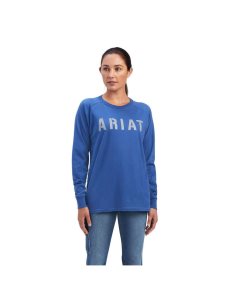 Dámské Pracovní Oděvy Ariat Rebar CottonStrong Block T Shirts Tmavě Blankyt | JYIDC-6759