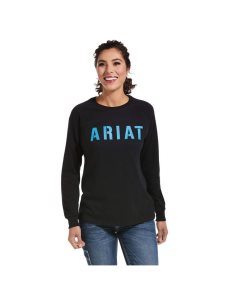 Dámské Pracovní Oděvy Ariat Rebar CottonStrong Block T Shirts Černé | WVKCI-2173