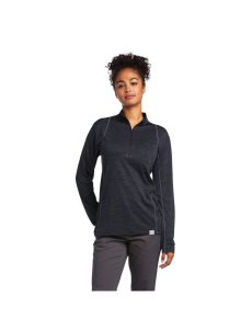Dámské Pracovní Oděvy Ariat Rebar Evolution 1/2 Zip T Shirts Černé | HUORE-2354
