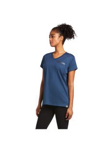 Dámské Pracovní Oděvy Ariat Rebar Polartec Elite All Season T Shirts Blankyt Tmavě Zelene | EJFMK-92