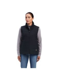 Dámské Pracovní Oděvy Ariat Rebar Valkyrie Stretch Platene Insulated Vest Černé | XDAWV-1406