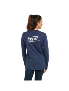 Dámské Pracovní Oděvy Ariat Rebar Workman High Voltage T Shirts Tmavě Blankyt | EWPJA-7054